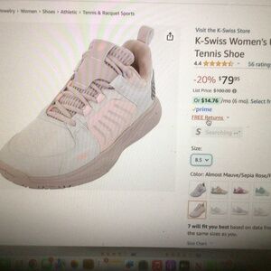 K-Swiss women’s ultrashot team tennis shoe